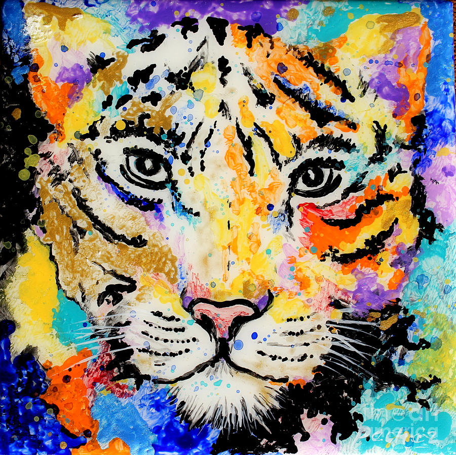 Leopard on 6x6 tile by Pechez Sepehri Leopard on 6x6 tile by Pechez Sepehri