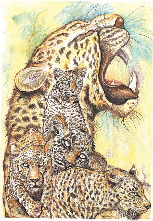 Leopard Spots Painting by Kevin Derek Moore