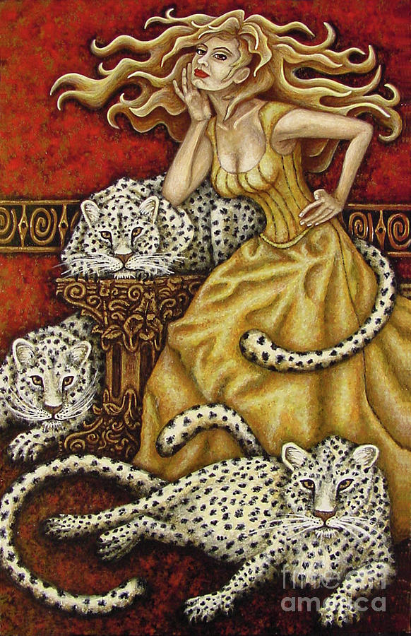 Leopards Lair Painting by Amy E Fraser
