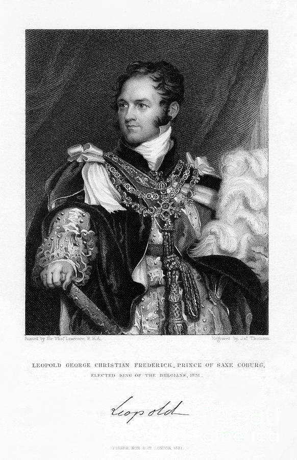 Leopold Of Saxe-coburg And Gotha Drawing by Print Collector