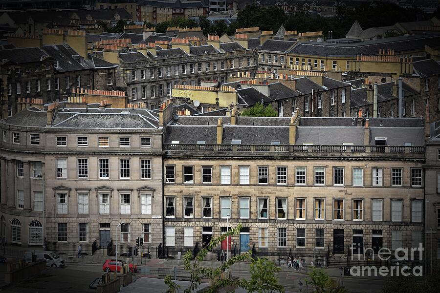 Leopold Place, Edinburgh - Rooftops and Chimney Pots Photograph by Yvonne Johnstone