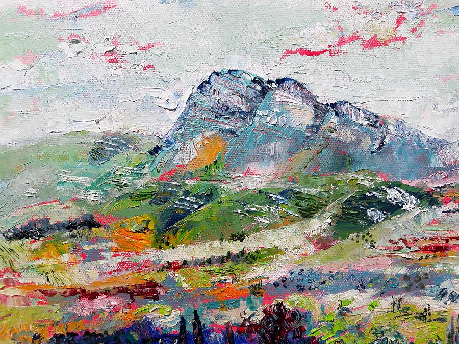 Hills Painting - les Alpilles 2  by Chris Walker