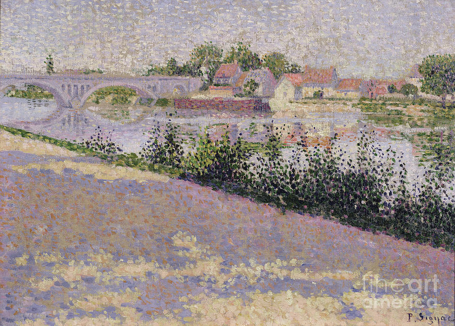 Les Andelys, Port Morin, 1886 Painting by Paul Signac
