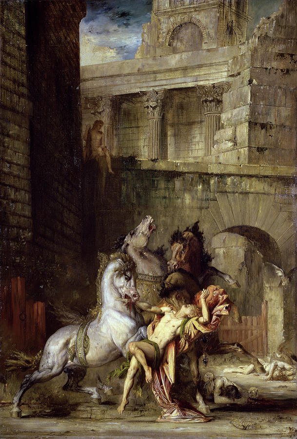 Les Chevaux De Diomede By Gustave Moreau Painting by Artist - Gustave ...