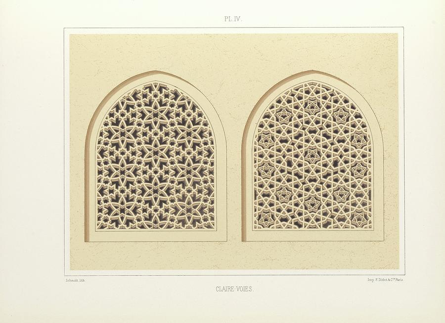 Les E?le?ments De L?art Arabe Pl 194 Painting By Jules Bourgoin - Fine ...