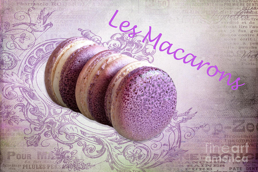 Cookie Photograph - Les Macarons 4 by Elisabeth Lucas