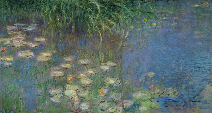 Les Nympheas. Oil on canvas Inv. 20101. Painting by Claude Monet -1840-1926-