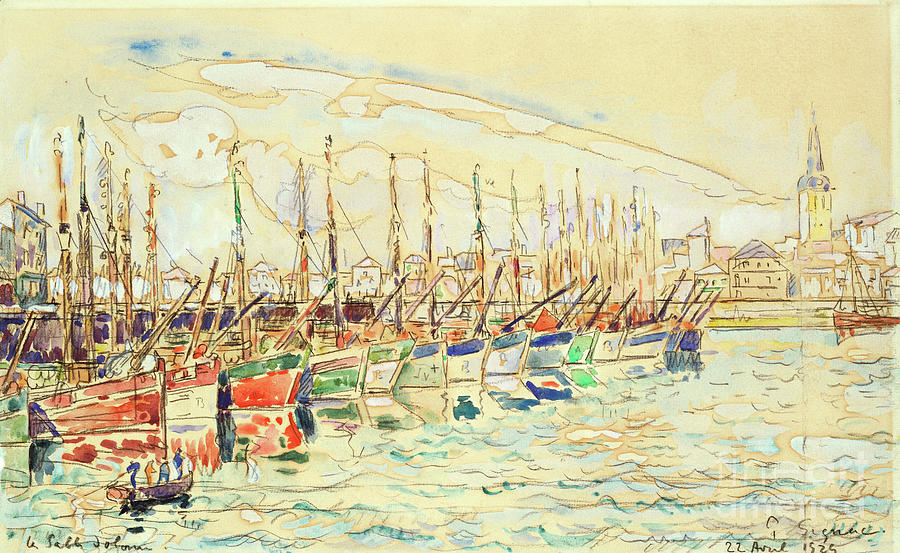 Les Sables Dolonne, 1922 Painting by Paul Signac