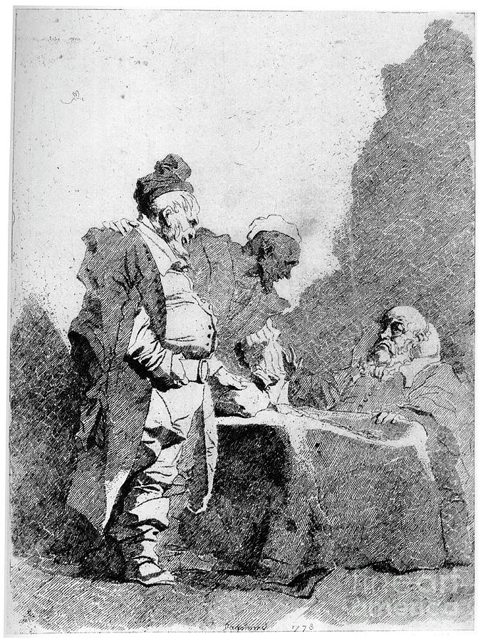 Les Traitants, C1750-1800, 1924artist Drawing by Print Collector