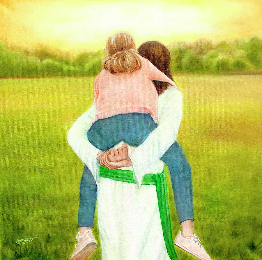 Jesus Painting - Let Me Carry You by Jeanette Sthamann