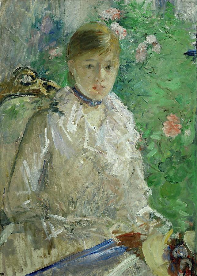 Lete - summer, 1880 Oil on canvas, 676 x 61 cm. Painting by Berthe Morisot -1841-1895-