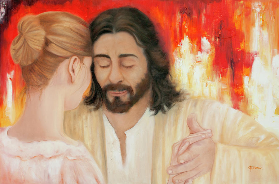 Jesus Christ Painting - Lets Dance by Jeanette Sthamann