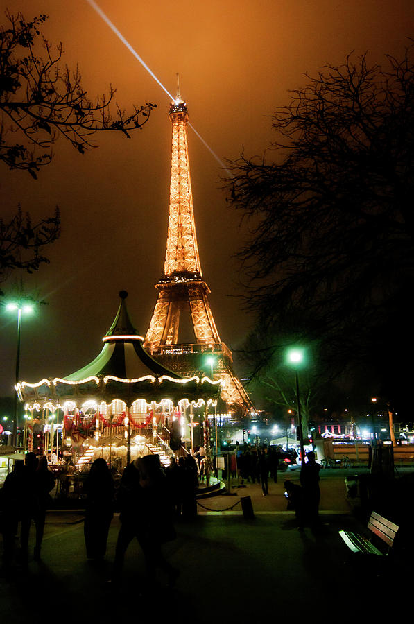 Lets Play Tour Eiffel And Carrousel Photograph