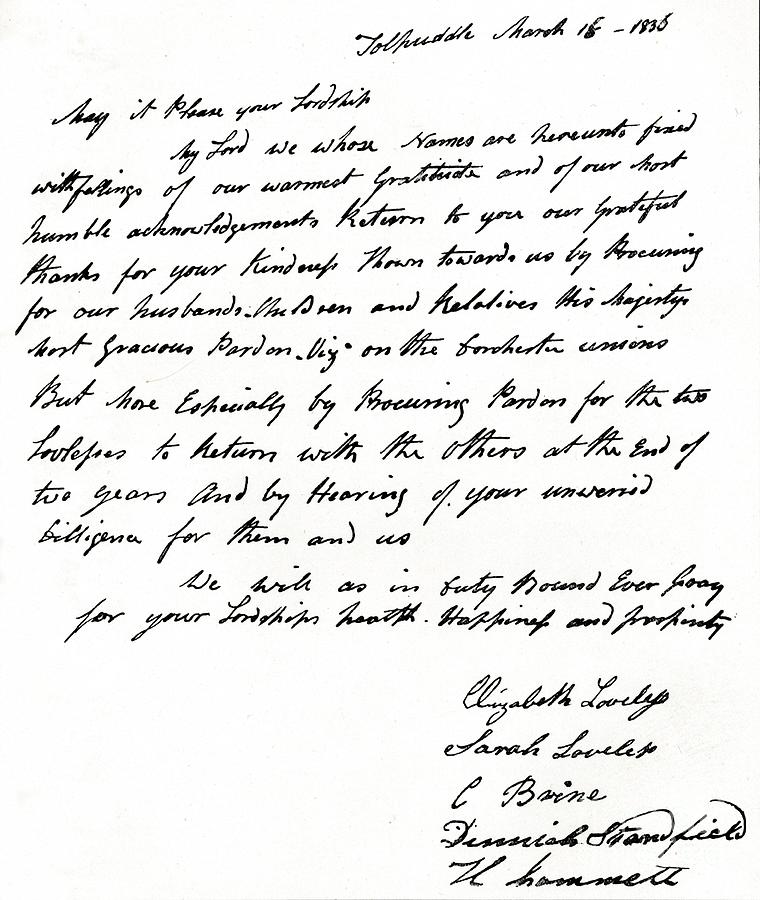 Letter Written To Home Secretary John Drawing by Print Collector