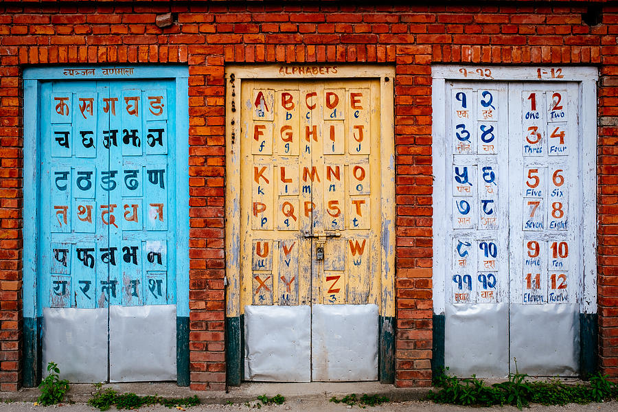 Typography Photograph - Letters & Numbers by Adrian Popan