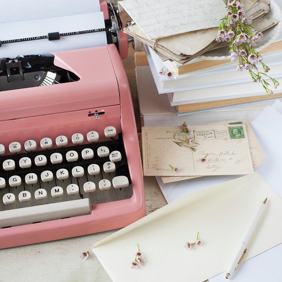 Letters By Antique Typewriter Photograph by Tetra Images