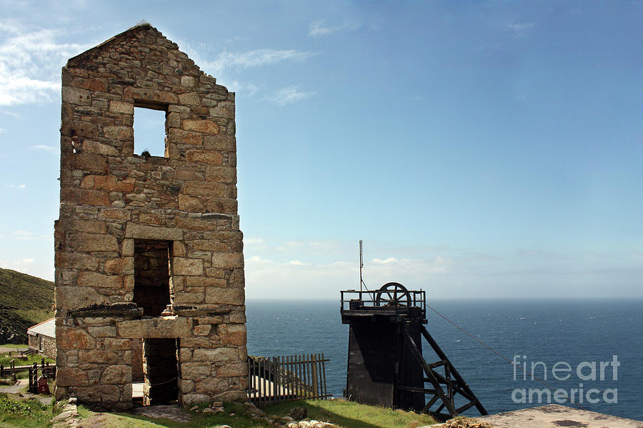 Levant Pumping Engine House And Skip Shaft Head-frame Photograph
