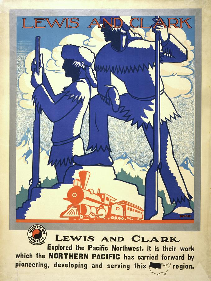 Mountain Painting - Lewis And Clark Explored The Pacific Northwest by Anonymous