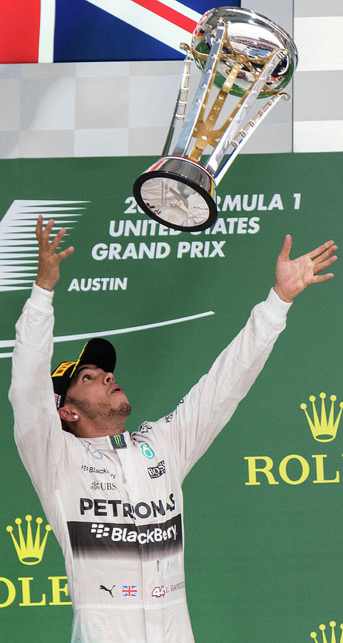 Lewis Hamilton, 2015 US Grand Prix Photograph by Dave Wilson