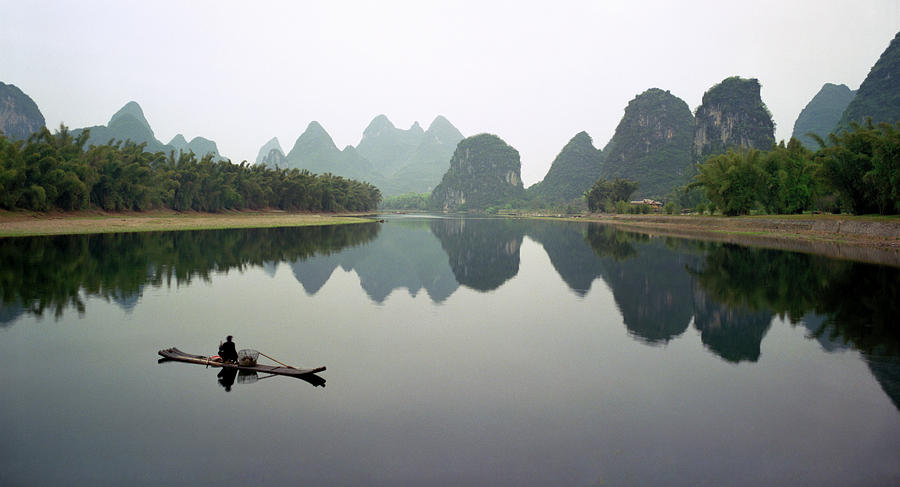Li River At Dawn Photograph by Kingwu