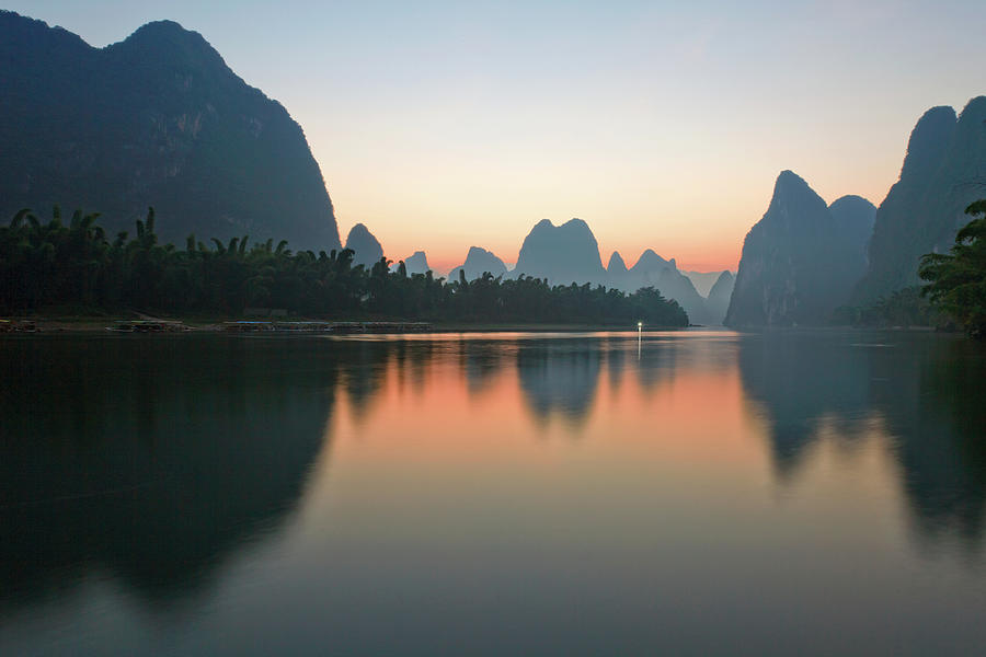 Li River Sunrise Photograph by Helminadia
