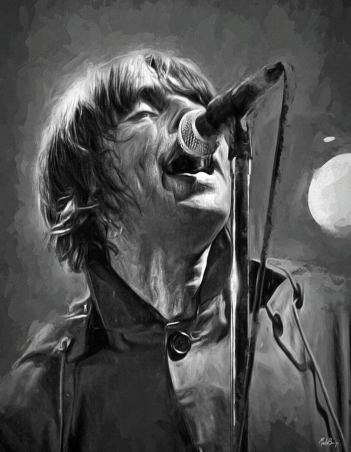 Liam Gallagher Mixed Media by Mal Bray