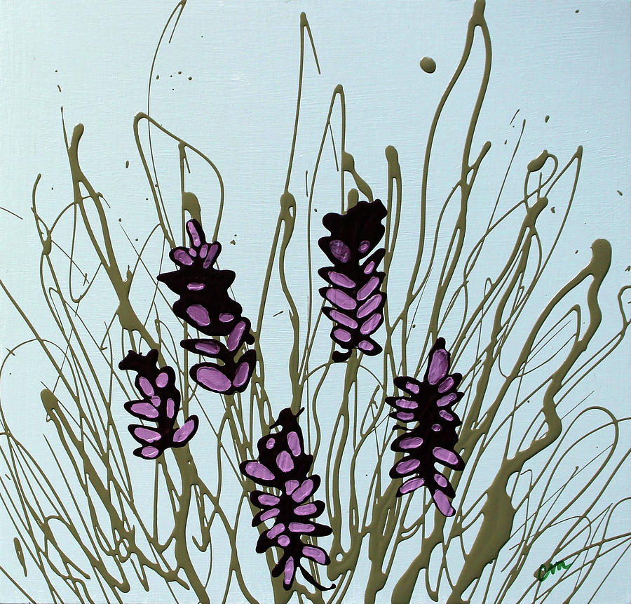 Nature Painting - Liatris Wildflowers by Christine Migala