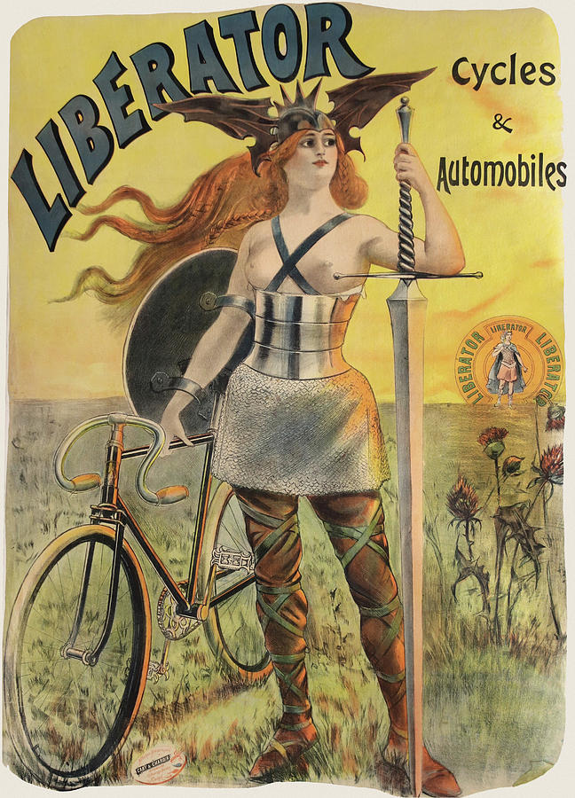 Liberator Cycles & Automobiles Painting by Jean Pal de Paleologue