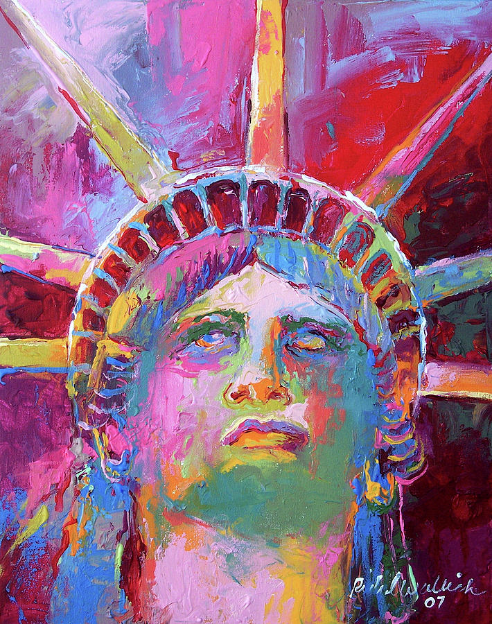 Statue Of Liberty Painting - Liberty 3 by Richard Wallich