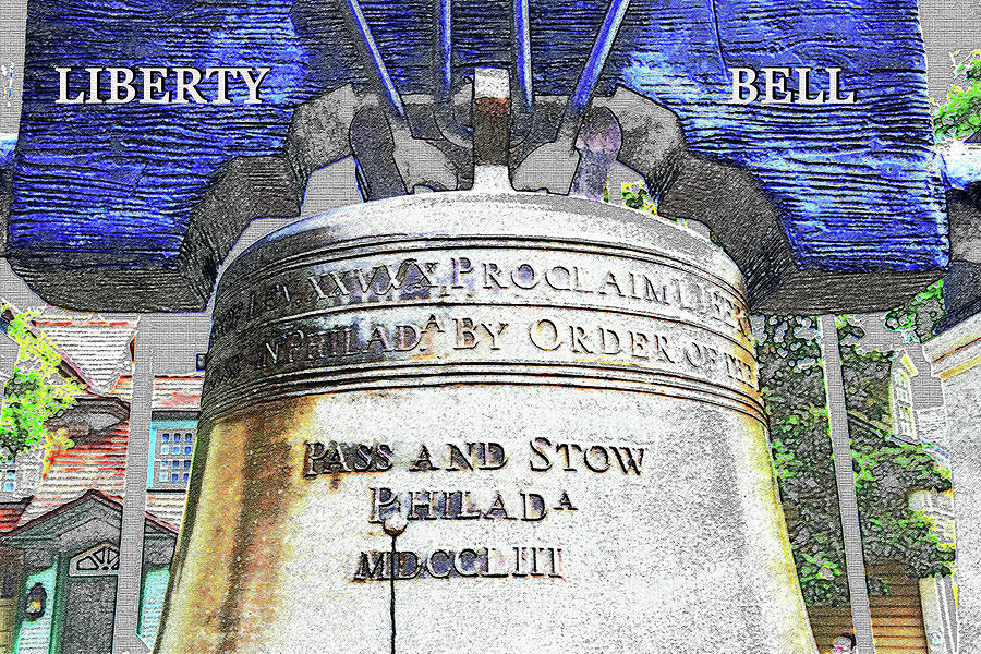 Philadelphia Digital Art - Liberty Bell  by David Lee Thompson