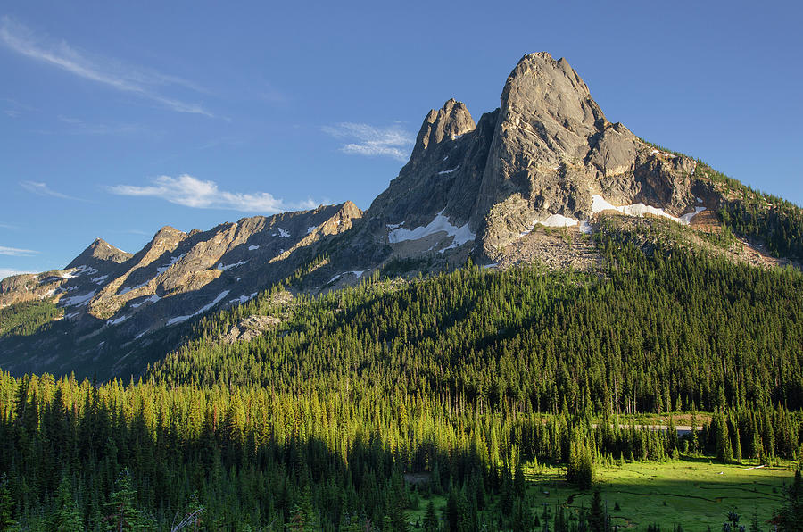 Liberty Bell Mountain And Early Winters Photograph by Alan Majchrowicz ...