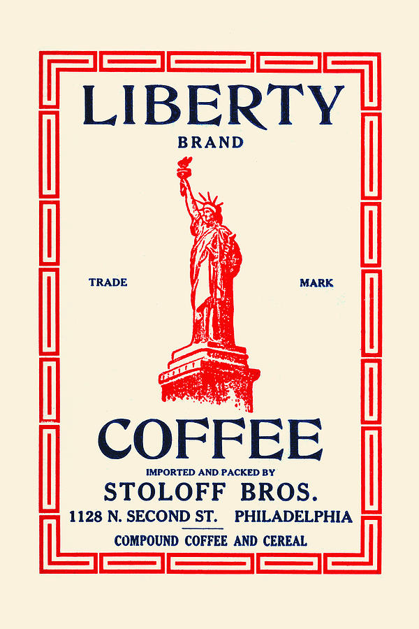 Liberty Brand Coffee Painting by Unknown