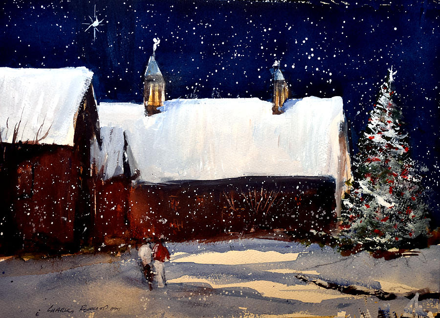 Liberty Christmas Eve Painting by Charles Rowland