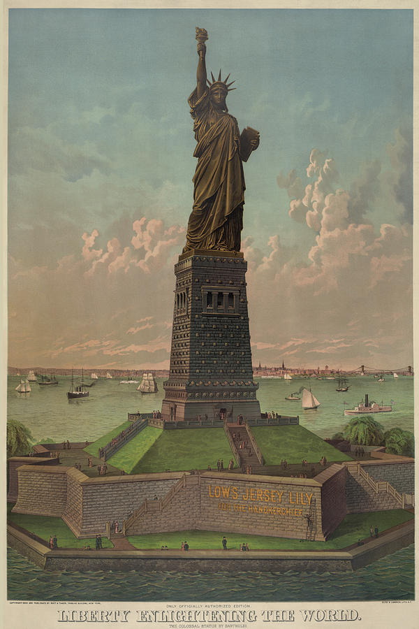 Liberty enlightening the world Painting by Unknown