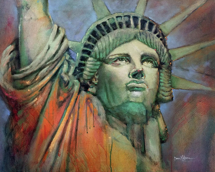 Liberty Gold Painting