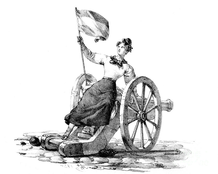 Liberty, Revolution Of July 27-29th Drawing by Print Collector