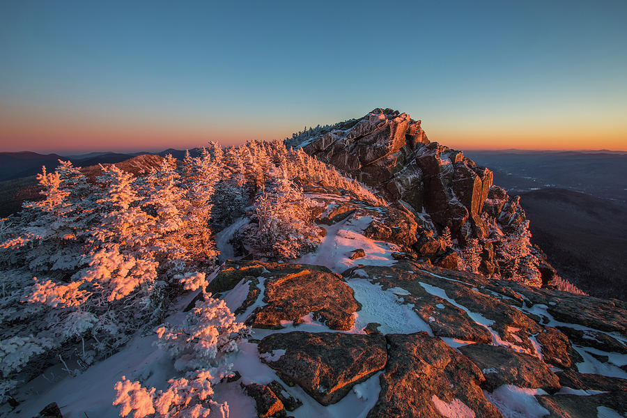 Liberty Winter Sunset Photograph by White Mountain Images