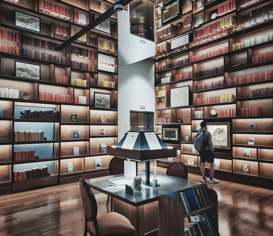 Book Photograph - Library 2 by Yan Zhao