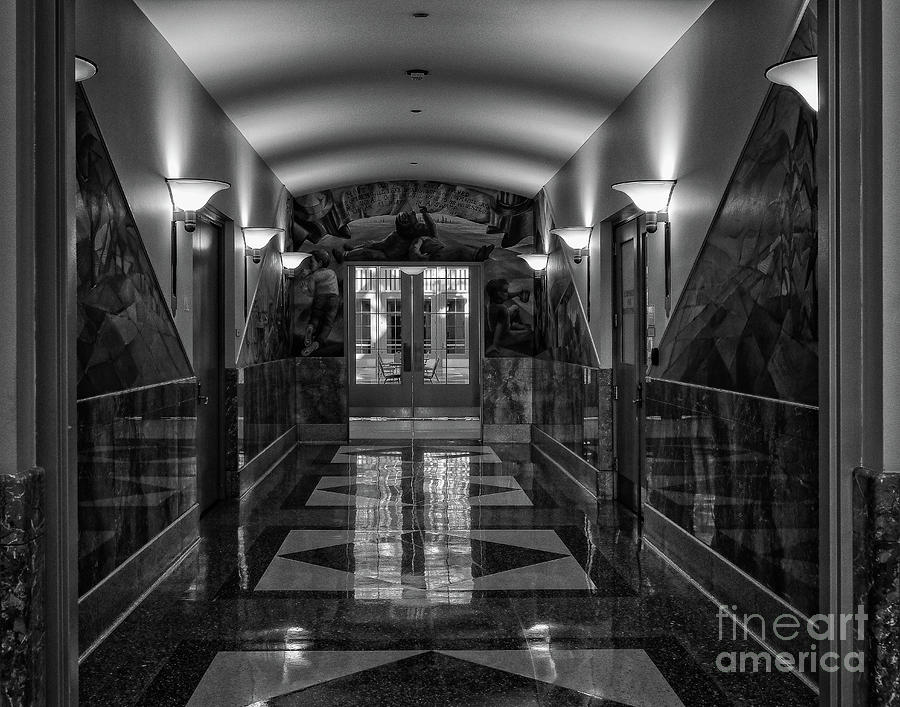 Library corridor Photograph by Izet Kapetanovic