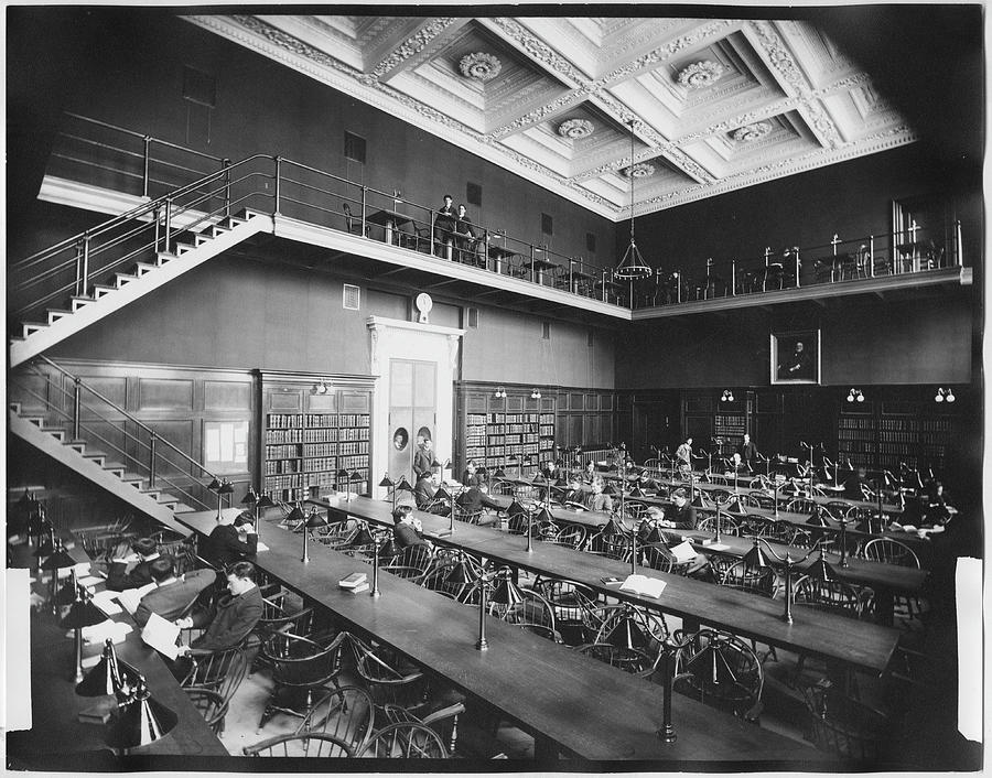 Library Interior Photograph by The New York Historical Society