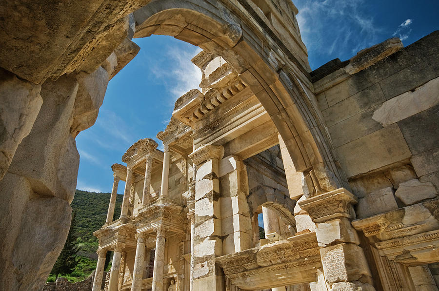 Library Of Celsus At Ephesus Photograph by Izzet Keribar