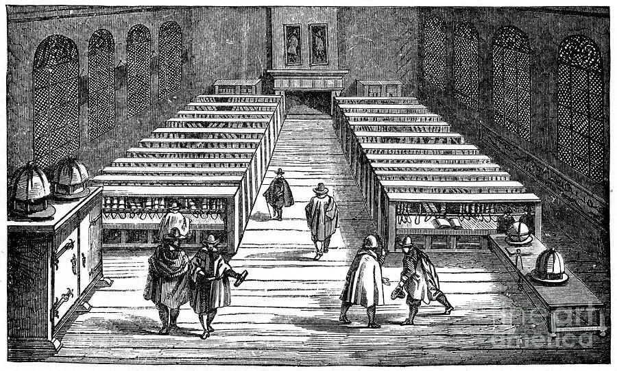 Library Of The University Of Leyden Drawing by Print Collector