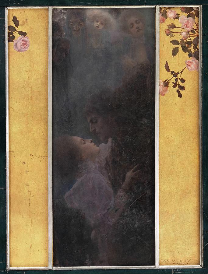 Gustav Klimt Painting - Liebe by Gustav Klimt