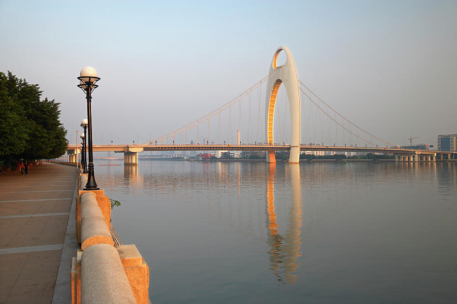 Liede Bridge Over Pearl River, Canton Photograph by Guy Vanderelst