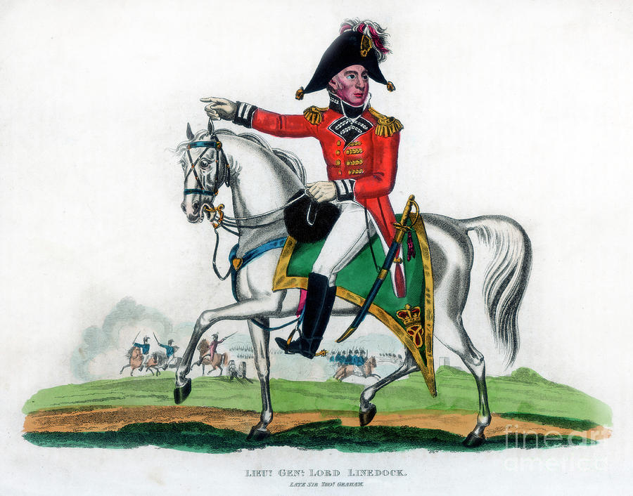 Lieutenant-general Lord Linedock, 1816 Drawing by Print Collector