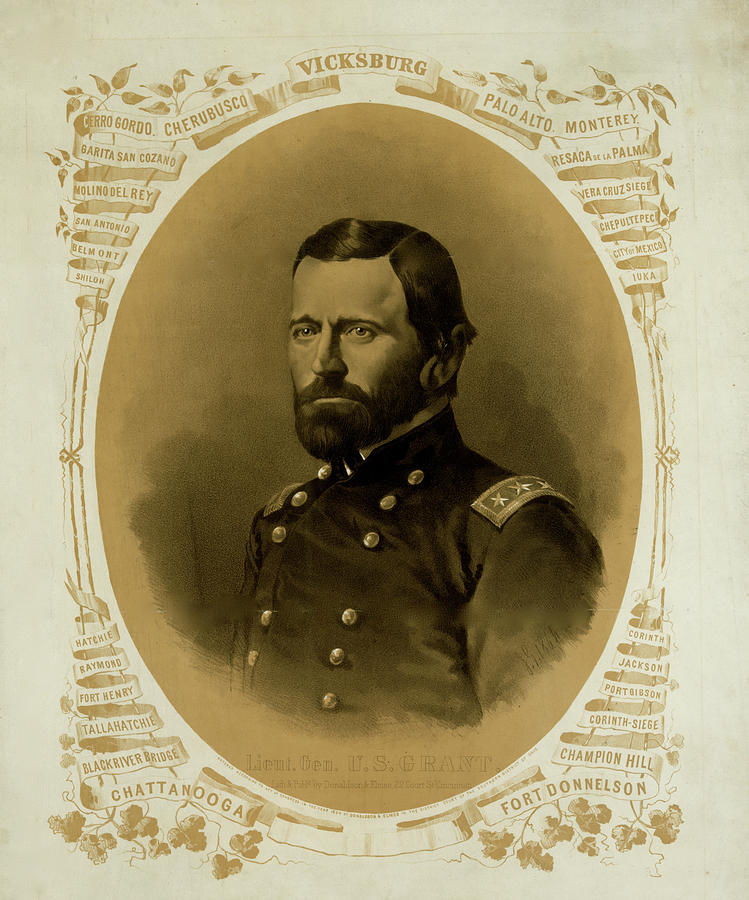 Lieutenant General Ulysses S. Grant Painting by 