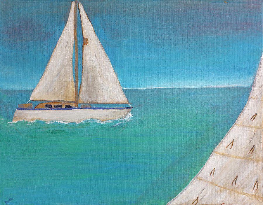 Life At Sea Painting By Linda Fortier 