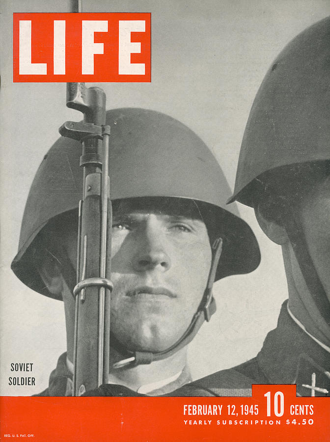 Soviet Union Photograph - LIFE Cover: February 12, 1945 by LIFE picture collection