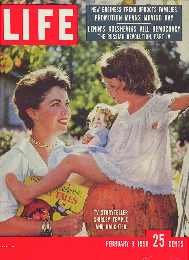 Shirley Temple Photograph - LIFE Cover: February 3, 1958 by Leonard McCombe