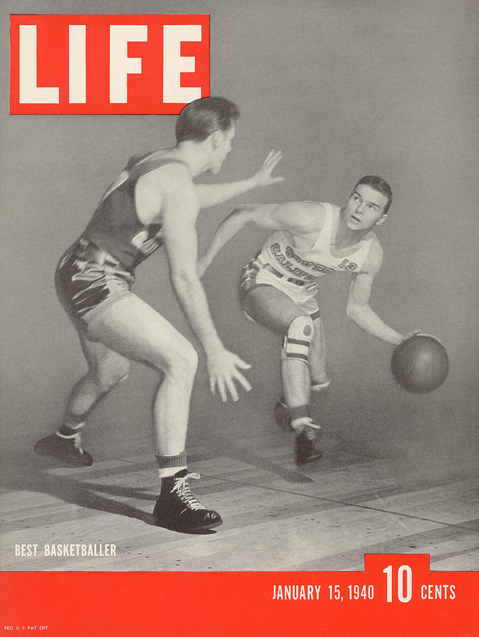 Basketball Photograph - LIFE Cover: January 15, 1940 by David E. Scherman